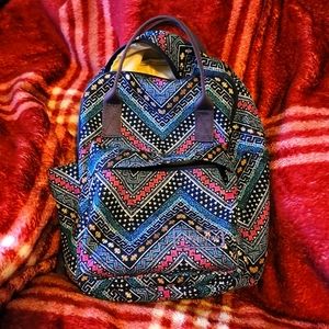 Lily Drew backpack purse, multicolor.